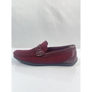 Aston Marc WALK-02 Shoes Mens Size 10 Red Mesh Slip On Casual Driving Loafers